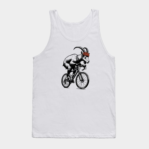 Cycling Mountain Goat Tank Top by susanne.haewss@googlemail.com